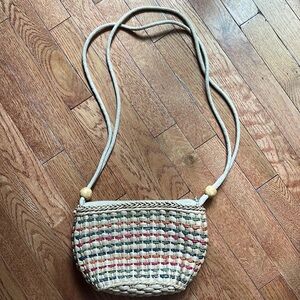 Woven Shoulder Bag Summer Straw Purse
